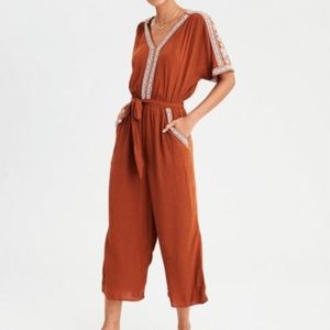 AE Embroidered Kimono Jumpsuit NWT